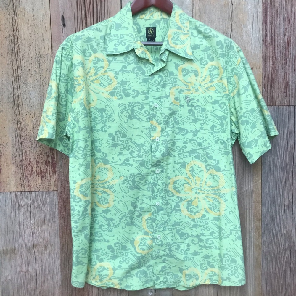 Aigle Hawaiian Style Shirt L